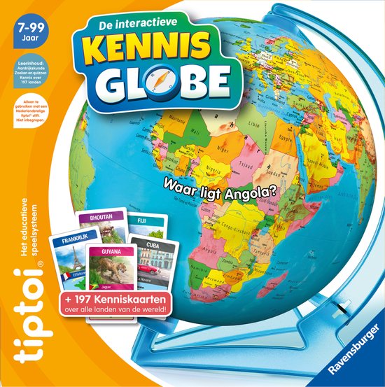 Ravensburger - tiptoi® - Globe interactif - Jeu éducatif électronique, sans écran - avec Support