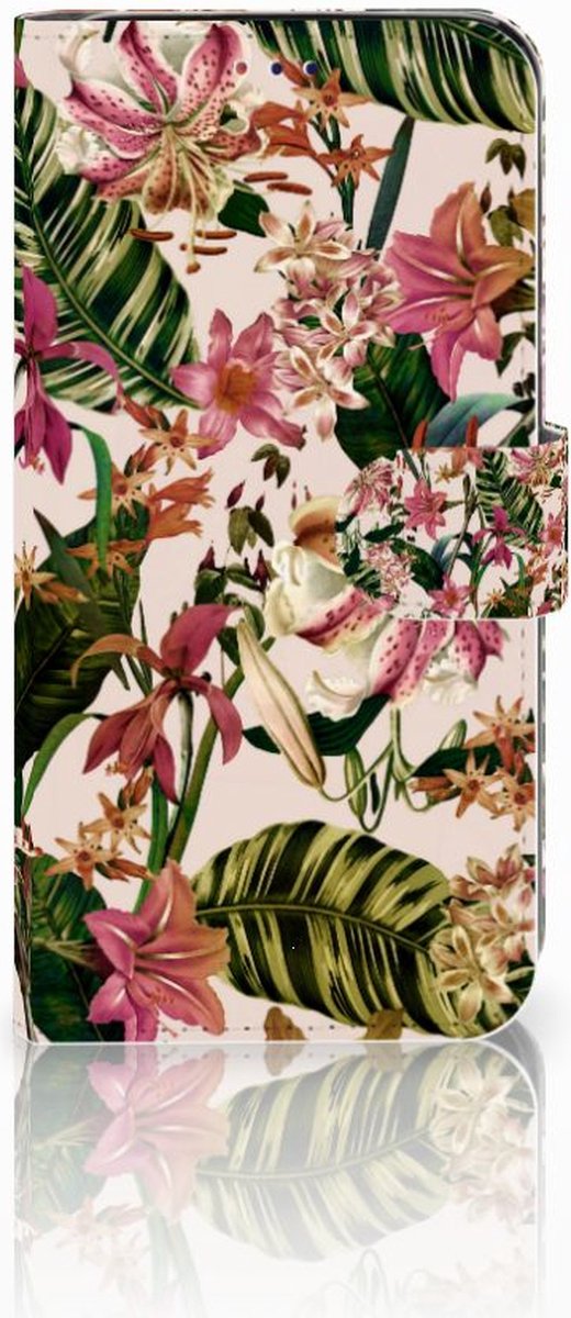 Book Case voor Samsung Galaxy A10 Hoesje Flowers