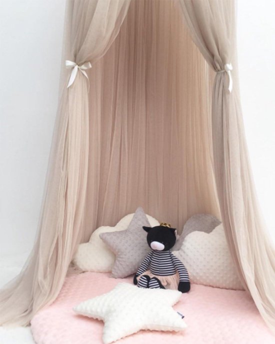 Bedhemel Babybed,Kinderen Muggennet Baldakijn,Meisjes