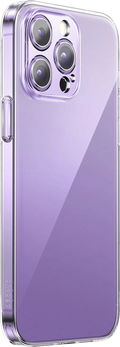 Baseus - Corning - Case hoesje voor iPhone - 14 - Pro - Max - gepantserde - cover - + - transparant - glas