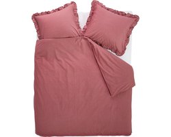 At Home by Beddinghouse Flamboyant dekbedovertrek - Lits-Jumeaux - 240x200/220 cm - Donker roze