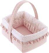 Bol.com Babymand voor pasgeborenen Liberty Pink - Opbergmand voor babyhygiëneartikelen - Multifunctionele luierorganizer verscho... aanbieding