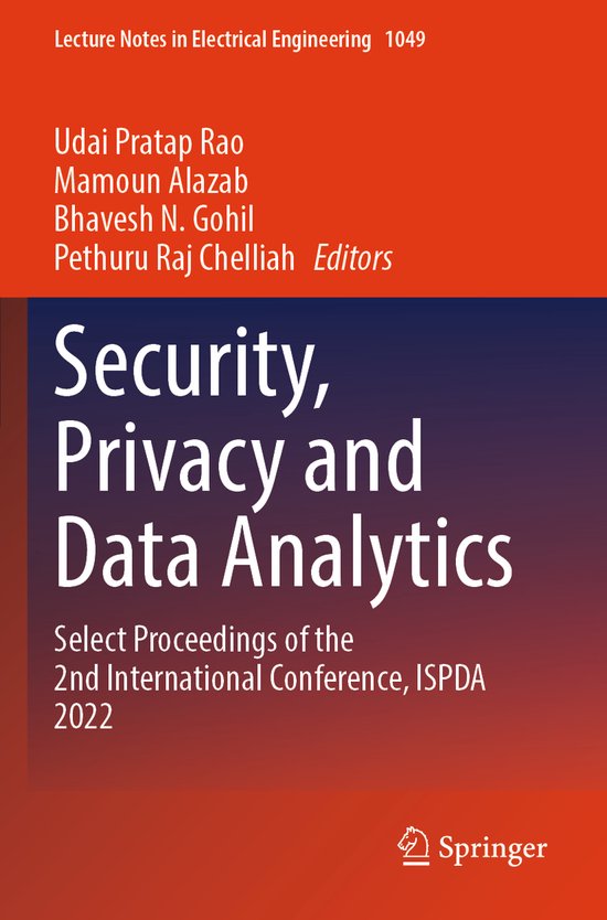 Lecture Notes in Electrical Engineering1049- Security, Priva ... - cover
