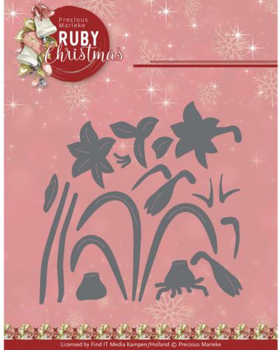 Dies - Precious Marieke - Ruby Christmas - Ruby Amaryllis