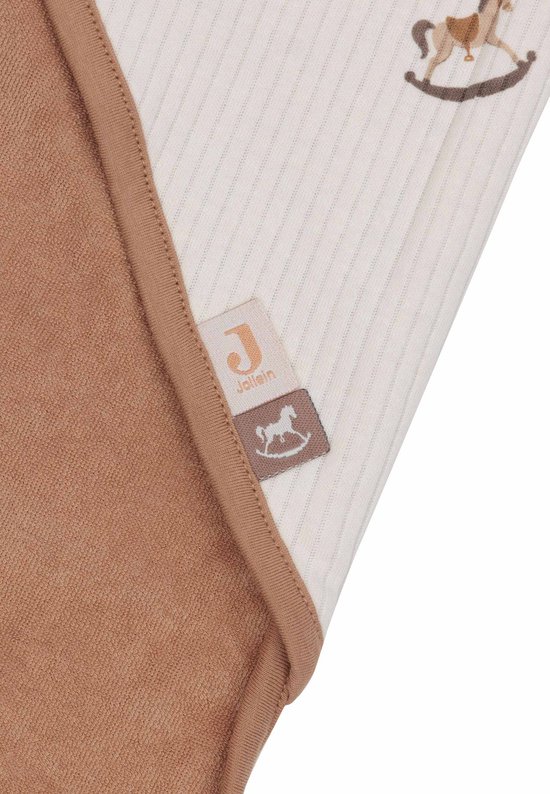 Jollein - Badcape 75x75cm - Baby Handdoek met Badcape, Omslagdoek, Badponcho - Nostalgic Ride van Jollein — afbeelding 4