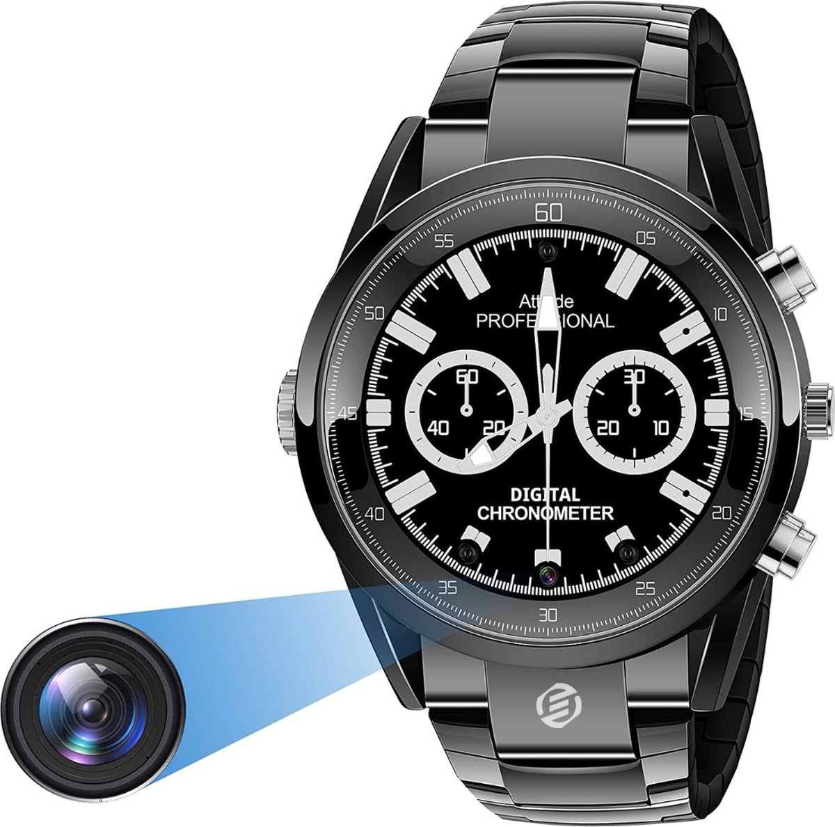 Equivera Spy Camera - Spycam - Mini Bewakingscamera - Kleine Camera - Verborgen Camera - Spionage - Voor Thuis, Kantoor, Auto