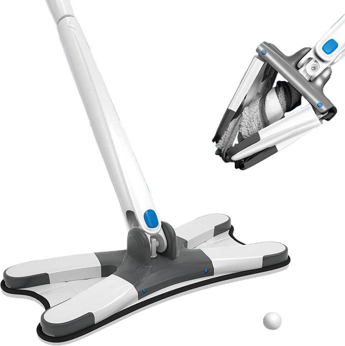 Goedkoopste 360-graden Rotatie Microfiber Nat en Droog Mop - Platte Mop voor Huishoudelijke Vloer Schoonmaken