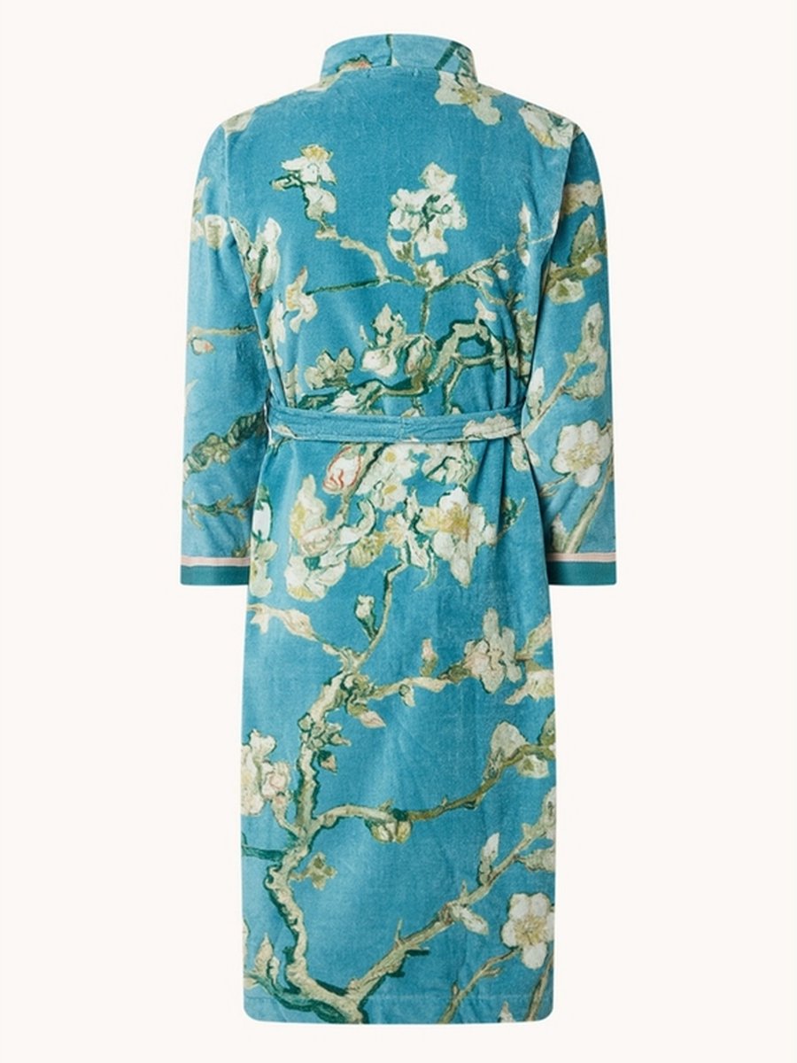 Beddinghouse x Van Gogh Museum - Katoen - Badjas - Blossom - XS - Blauw