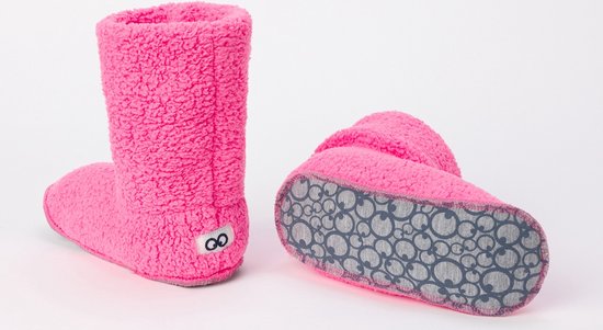 Pantoufles femmes Woody Teddy - Rose Fluo