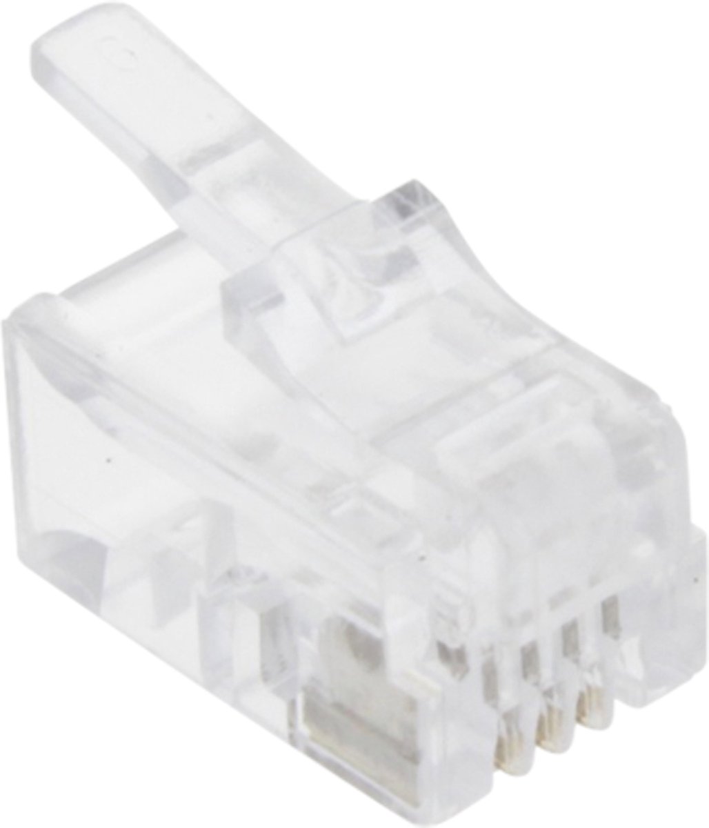 Q-Link Telefoonplug modulair RJ9 4-polig, 10 stuks