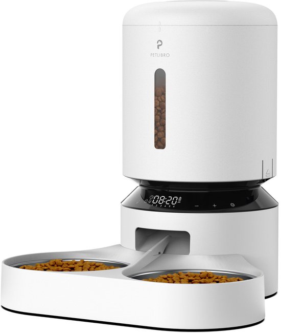 Petlibro Automatische Voerbak 5L Dubbel Wit - Petlibro - €84,89