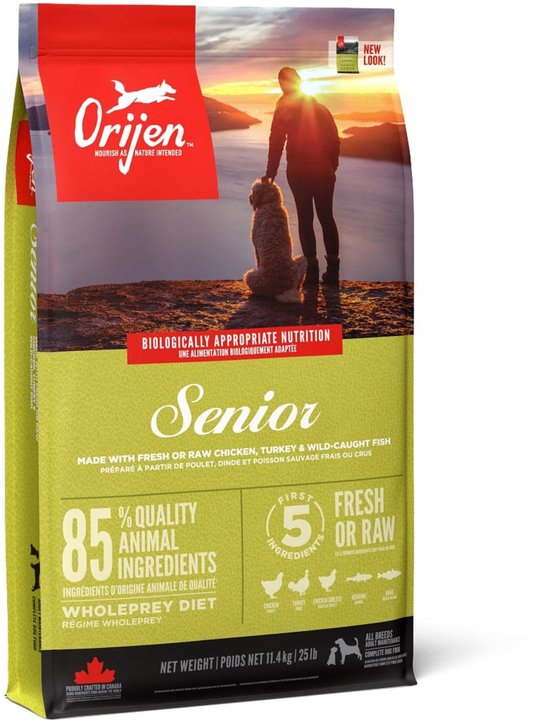 Orijen Whole Prey Senior Dog - Kip & Dinde - Nourriture pour chiens - 11,4 kg