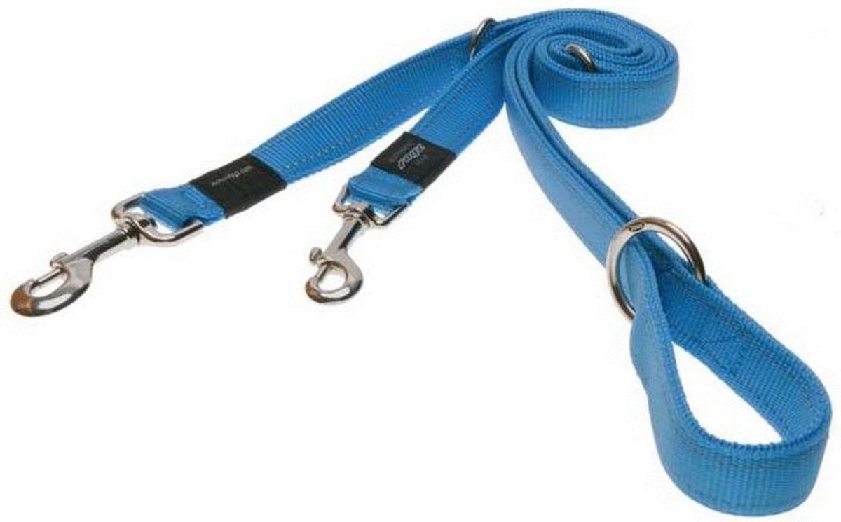 Rogz Utility Multilijn Turquoise - Hondenriem - 180x2.5 cm