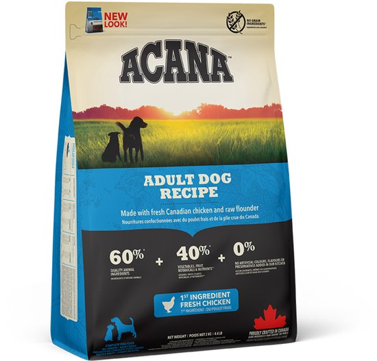 Acana Heritage Adult Dog Kip&Kalkoen - Hondenvoer - 2 kg
