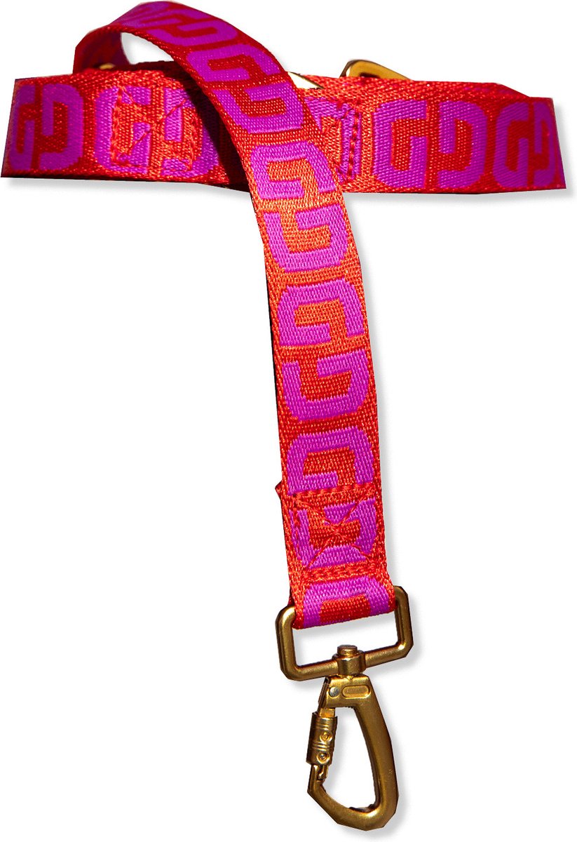 Dogguo Dg Leash Rood&Paars - Hondenriem - 200x2 cm