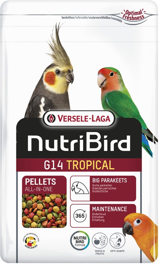 Versele-Laga Nutribird G14 Tropical Grote Parkiet - Vogelvoer - 3 kg