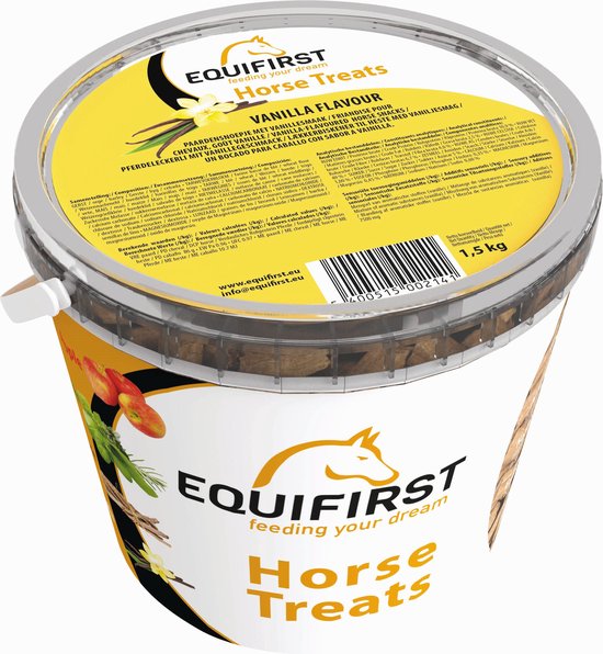 Foto: Equifirst horse treats vanilla paardensnack vanille 1 5 kg