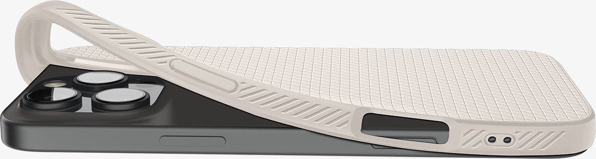 Spigen Liquid Air TPU Hoesje iPhone 16 Pro Max Mat Flexibel Anti-Schok Back Cover Titanium - Afbeelding 3