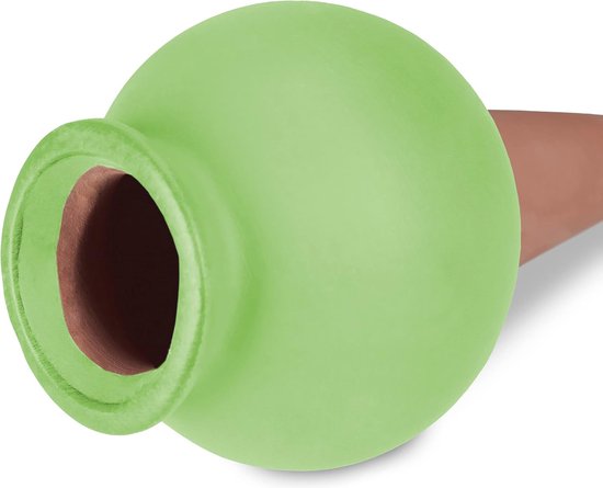 Relaxdays Keramische Waterdruppelaar – Set Van 4 – 100 Ml – Grijs/terracotta – Voor Planten & Balkonbakken