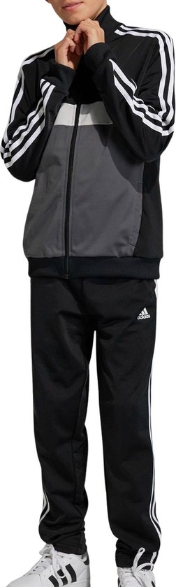 Survêtement adidas Sportswear Essentials 3-Stripes Tiberio - Enfants - Zwart - 176