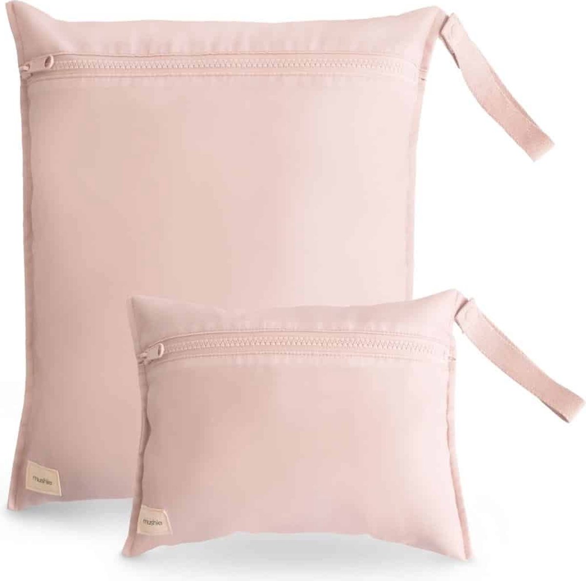 Mushie Waterproof Opbergzak (2 stuks) Blush
