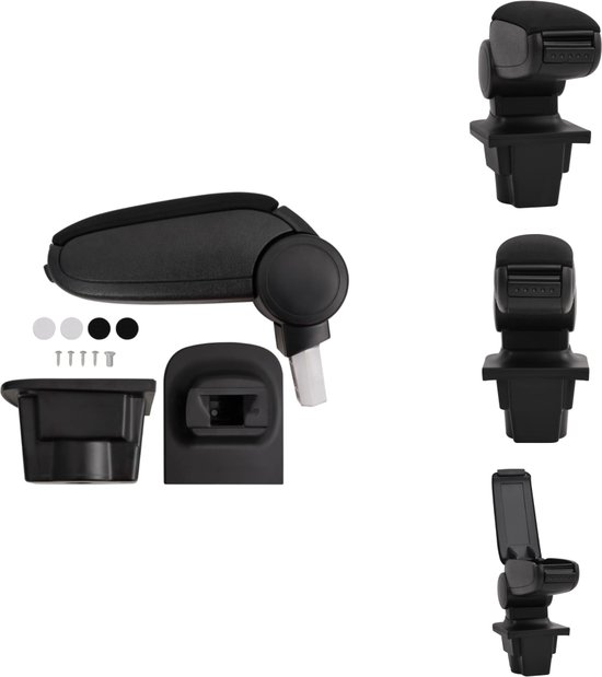 Auto Armsteundoos voor C-itroen C1, Armsteunkussens Centrale Console-Organizer Elleboog Onderarm Polssteun Ondersteuning Accessoires,A/Black-line-With USB