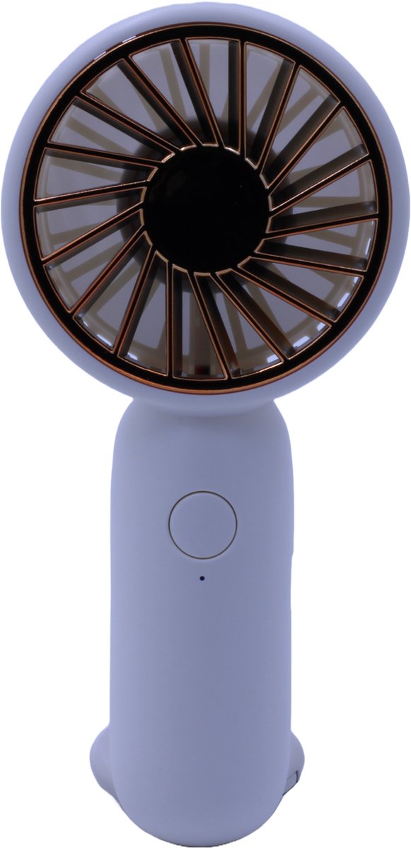 Niba® Handventilator Wit - Compact, Krachtig en Stijlvol - Draagbare ventilator - Mini Fan - Oplaadbaar - 3 Standen