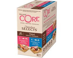 Wellness Core Signature Selects Flaked Multi-Pack - Katten natvoer -  8 x 79 g