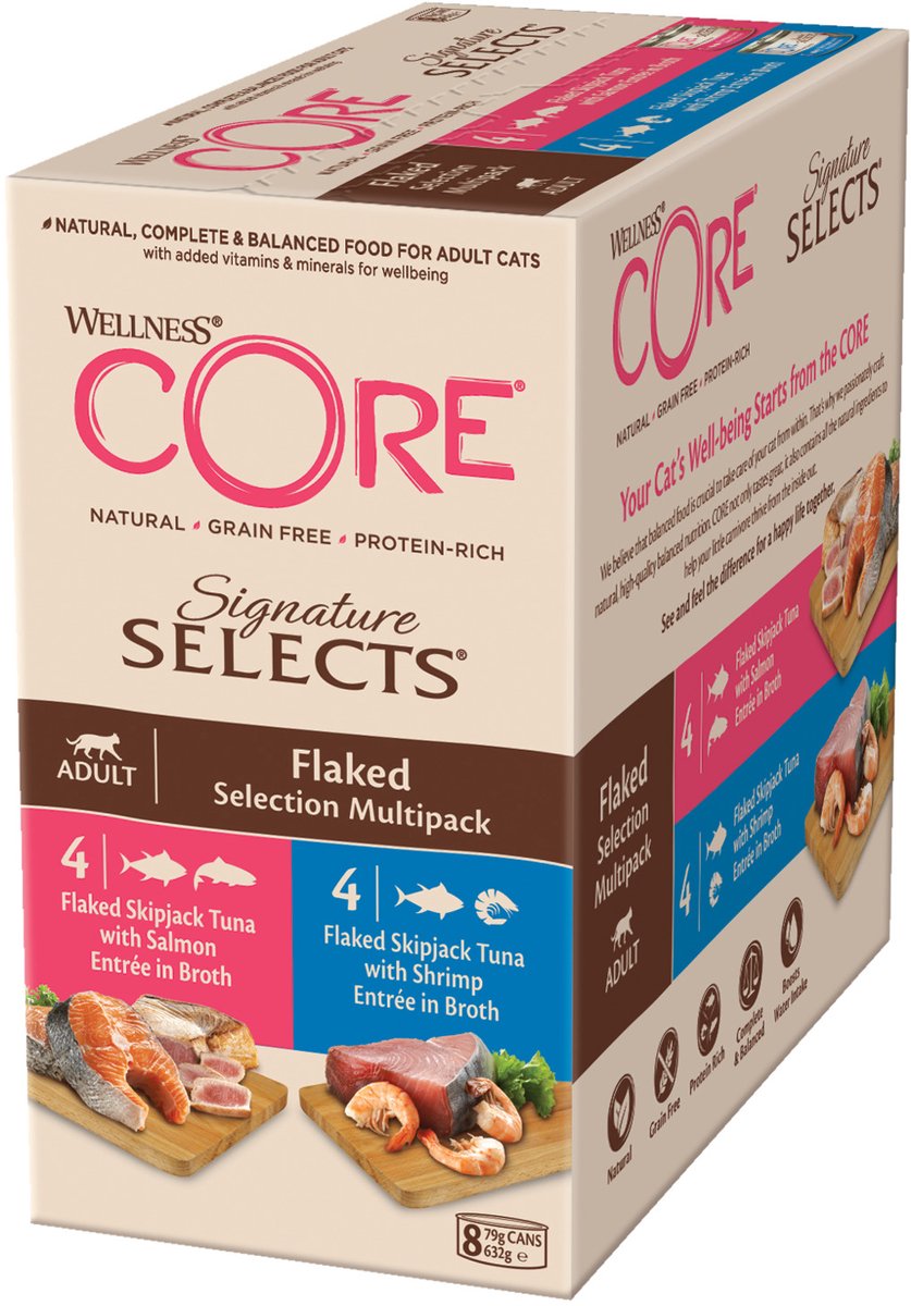 Wellness Core Signature Selects - Kattenvoer - Tonijn - Zalm - 0,008 kg