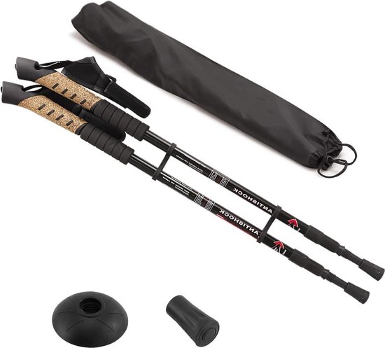 Nordic Walking Stokken Telescopische 1 paar Rood