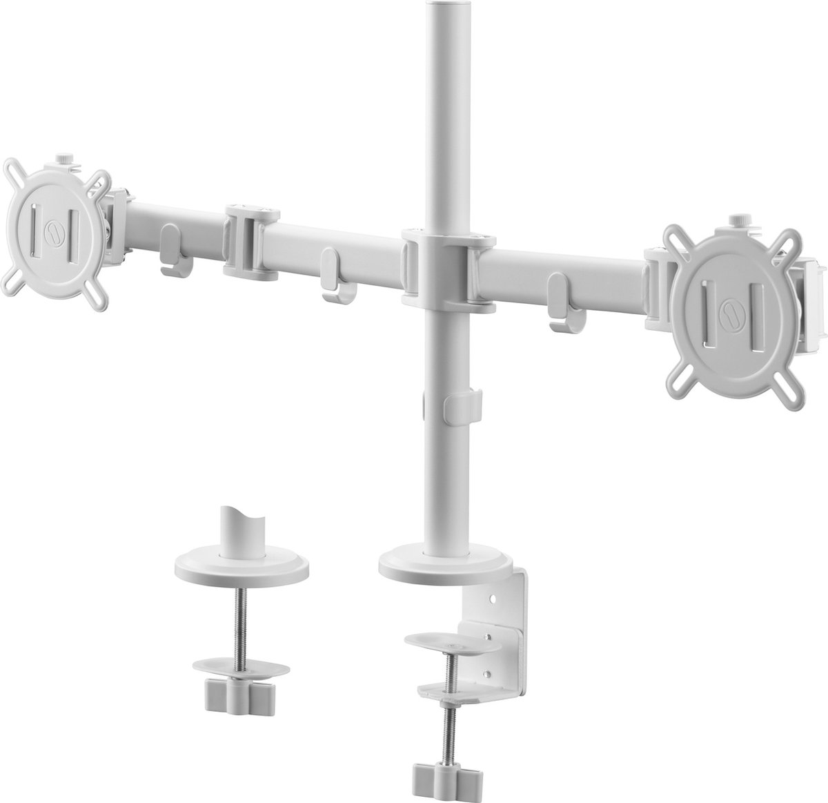 One For All DM2220 Smart-line universele monitorsteun - dubbele monitorarm - VESA 100x100 - wit