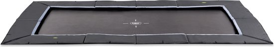 EXIT Dynamic groundlevel sports trampoline 305x519cm - zwart