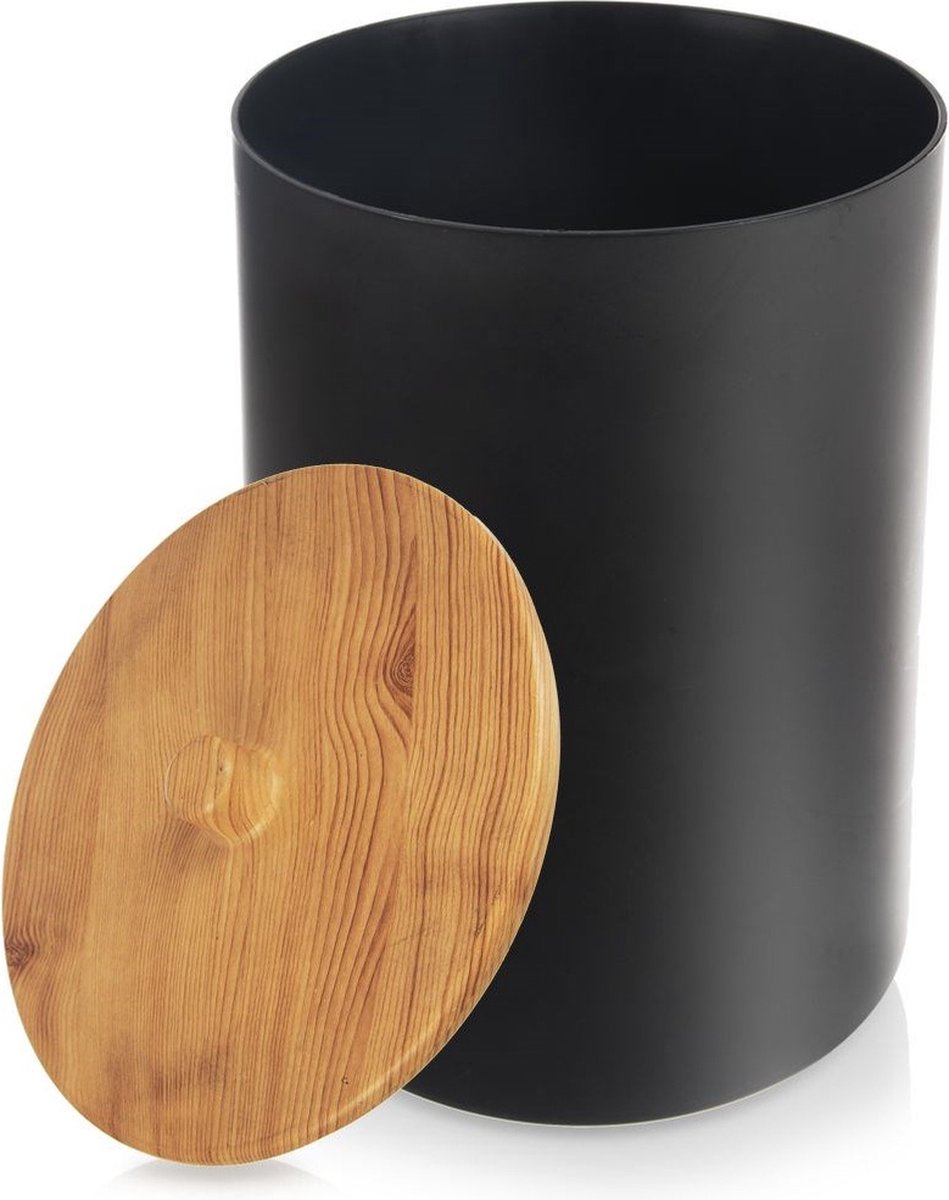 Goedkoopste Prullenbak voor Badkamer Zwart BLACK 7 l - Prullenmand - Vuilnisbak - Afvalbak - Afvalbakje