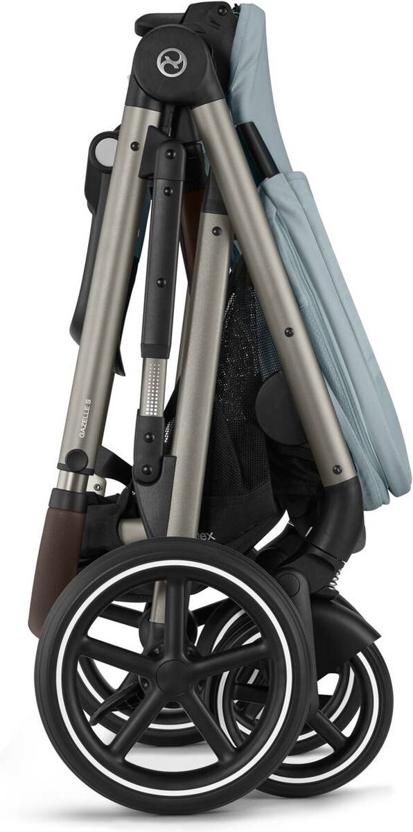 Cybex Gazelle S - Kinderwagen - Stormy Blue - Taupe Frame — afbeelding 4