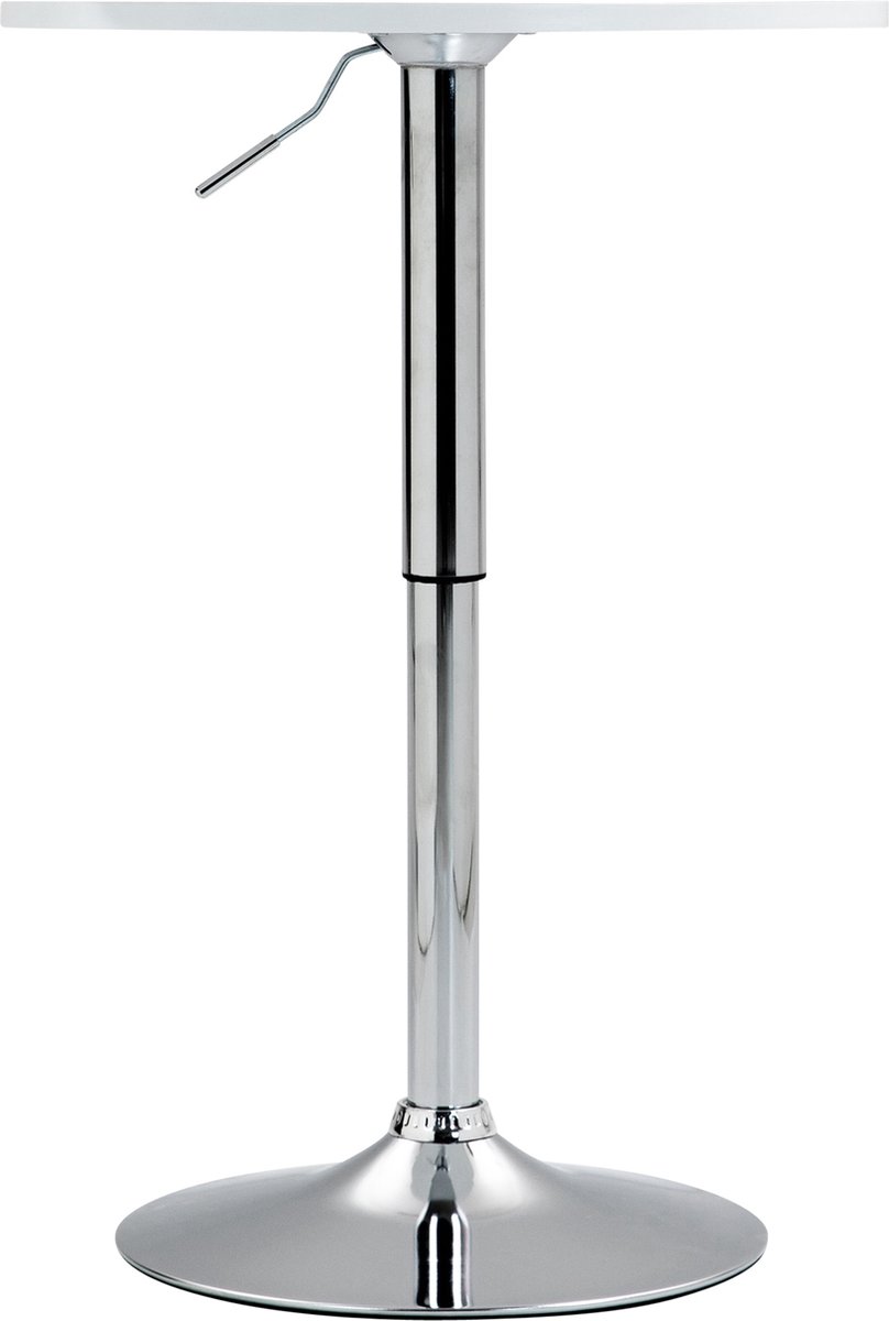 CLP Lamoni Bartafel - in hoogte verstelbare - bar tafel - bistrotafel - wit rond