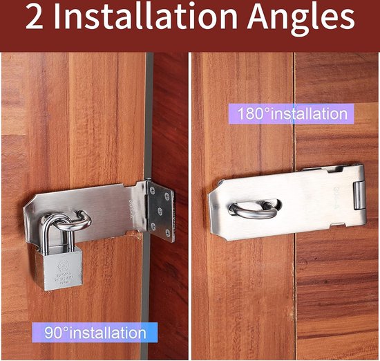 Serrure à Cadenas à Loquet De Sécurité 3 Pouces - Marque Uxcell, Neuve, Pour Porte Ou Grille
