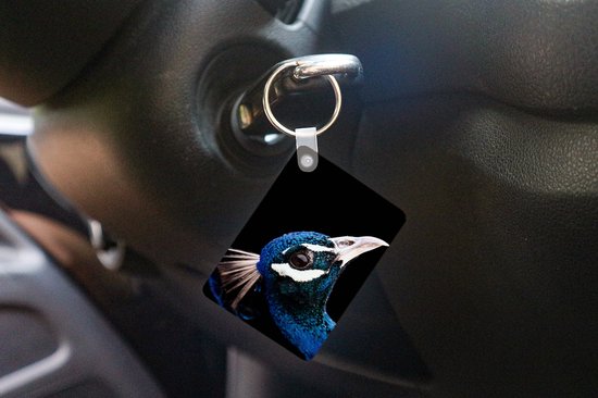 Porte-clés - Paon - Animal - Blauw - Cadeaux - Plastique