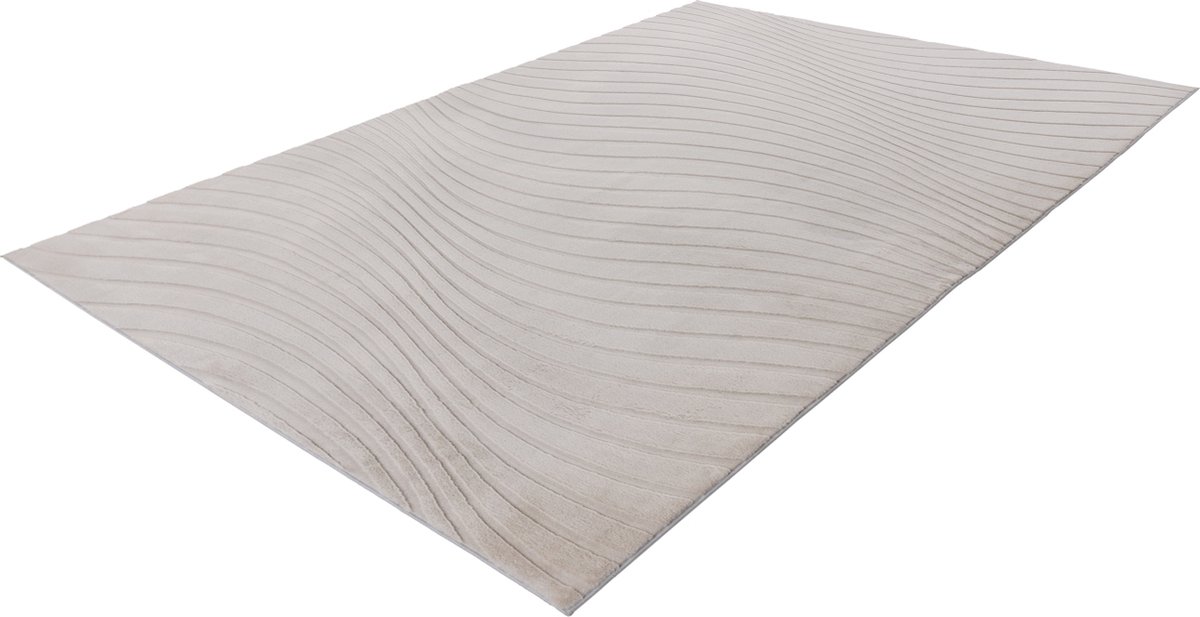 Lalee Comfort - Japandi Vloerkleed - Superzacht - Karpet - Tapijt hoog laag polig effen Fluffy 160x230 cm licht taupe