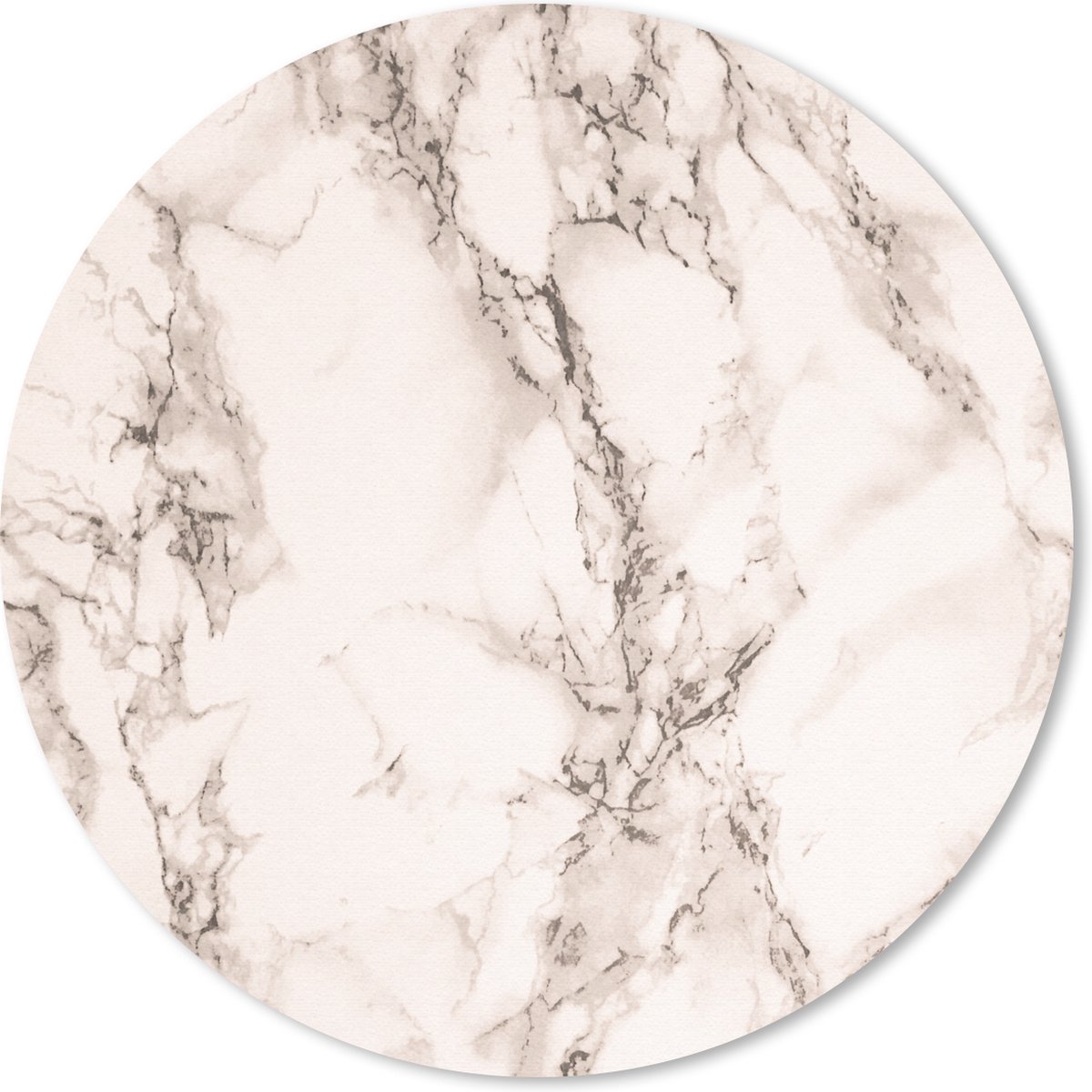 Muismat rond 40x40 cm - Mousepad Rosegold - Marmer print - Chic - Ronde muismatten