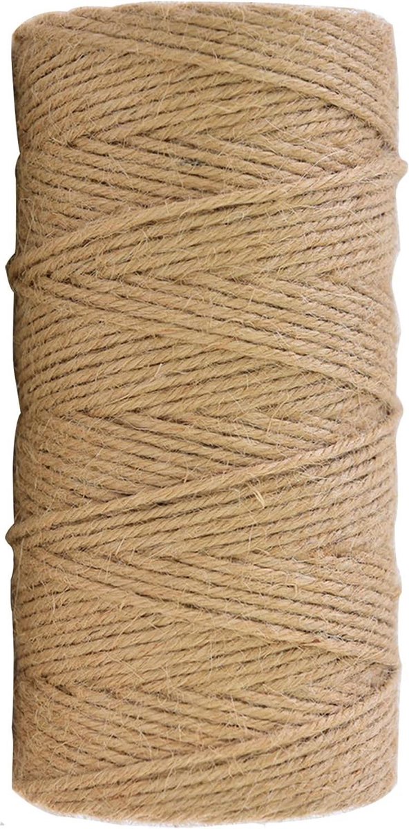 100 m 3 mm natuurlijk jute koord voor knutselen tuin bindkoord - tuinplanten decoratie - DIY ambachten - huishoudelijke projecten