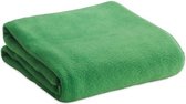 Couverture polaire / plaid vert 120 x 150 cm