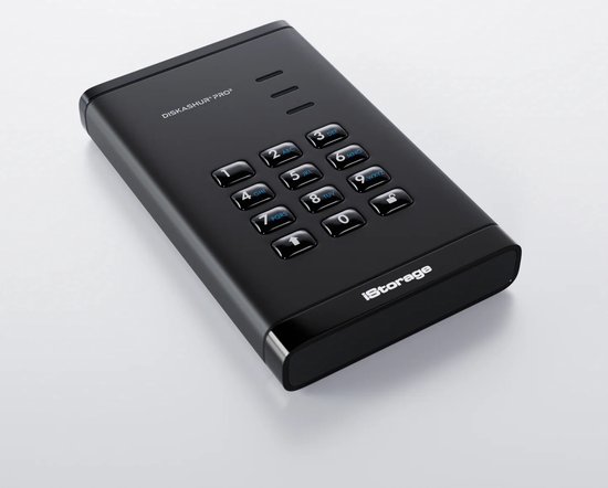 iStorage diskAshur PRO3 HDD - externe harde schijf - 1TB - USB - 256-bit - Zwart van Merkloos — afbeelding 2