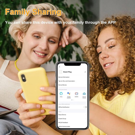 UCOMEN Wifi-stopcontact met Alexa, Google Home, Smart Life, Tuya-app, afstandsbediening, tijdschema, 2,4 GHz, 16 A, verpakking van 2 stuks