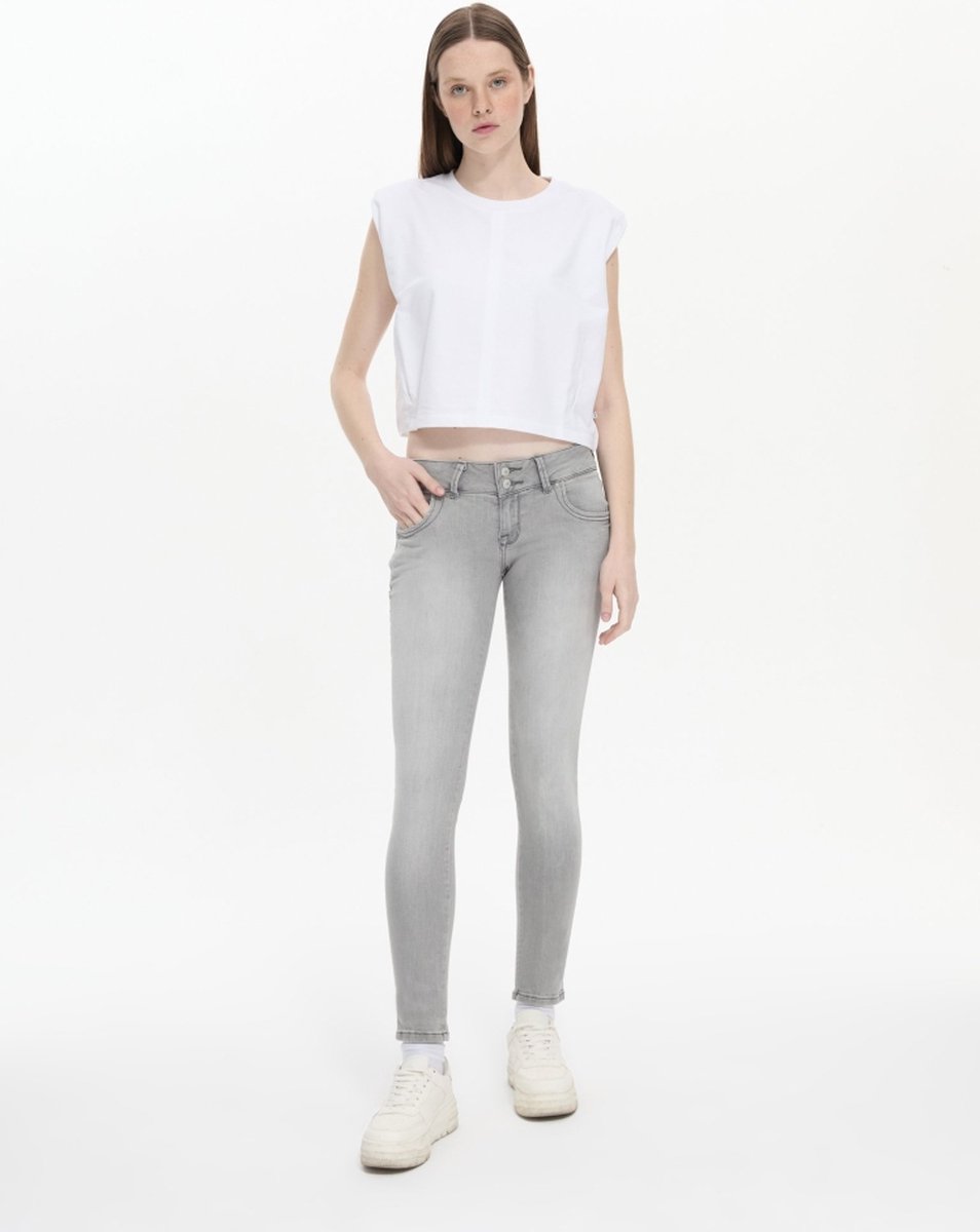 LTB Jeans Molly Dames Slim fit Jean - Lichtgrijs - Dia Wash