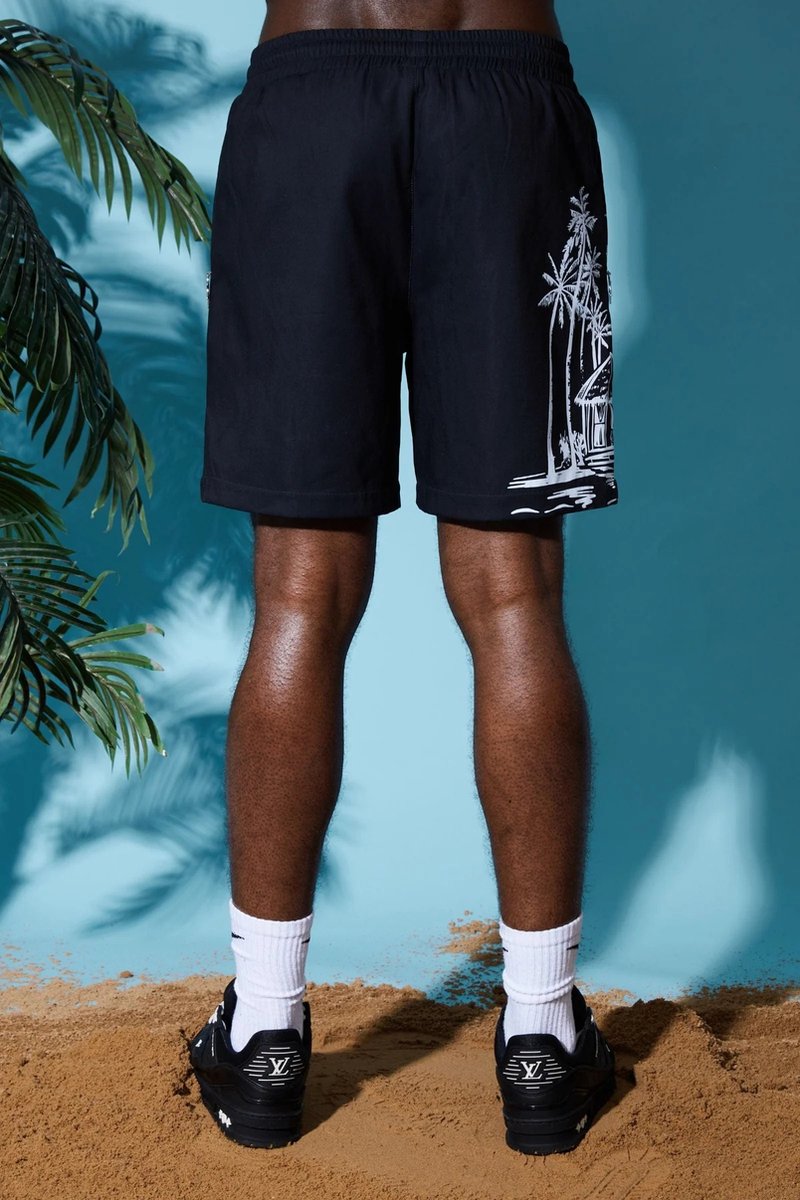 Amicci Heren Korte Broek Zwart NOVARRA SHORT BLACK