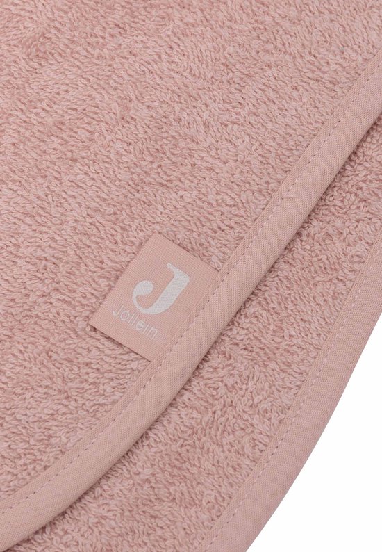 Jollein - Badponcho Baby Badstof - Badcape Kind met Capuchon - Wild Rose van Jollein — afbeelding 2