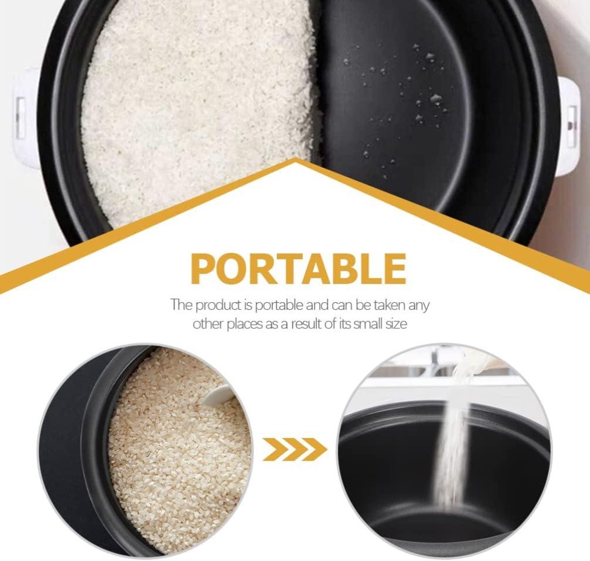 Récipient Intérieur Cuiseur Riz 1L Acier Inox 304 Anti-Adhésif – Doublure De Rechange Pour Cuisson Saine Et Facile