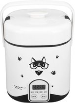 Bol.com 1.2L 24V 180W Mini-rijstkoker Elektrische Lunchbox - Reizen - Kleine Verwijderbare Antiaanbakpot - Warmhoudfunctie - Min... aanbieding