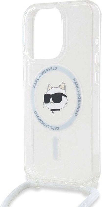 Karl - Lagerfeld - Coque IML Choupette Head&Cord MagSafe pour iPhone - 15 - Pro - Max - transparente