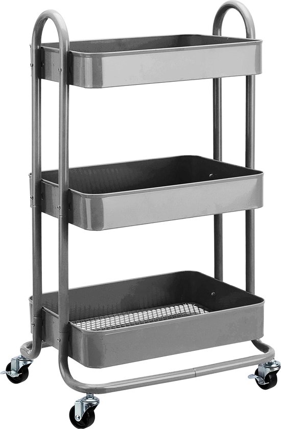 Serveerwagen - 2 dienbladen - tot 150 kg